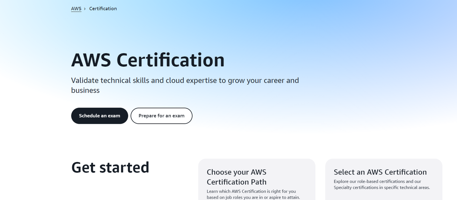 AWS Step 1 Screenshot