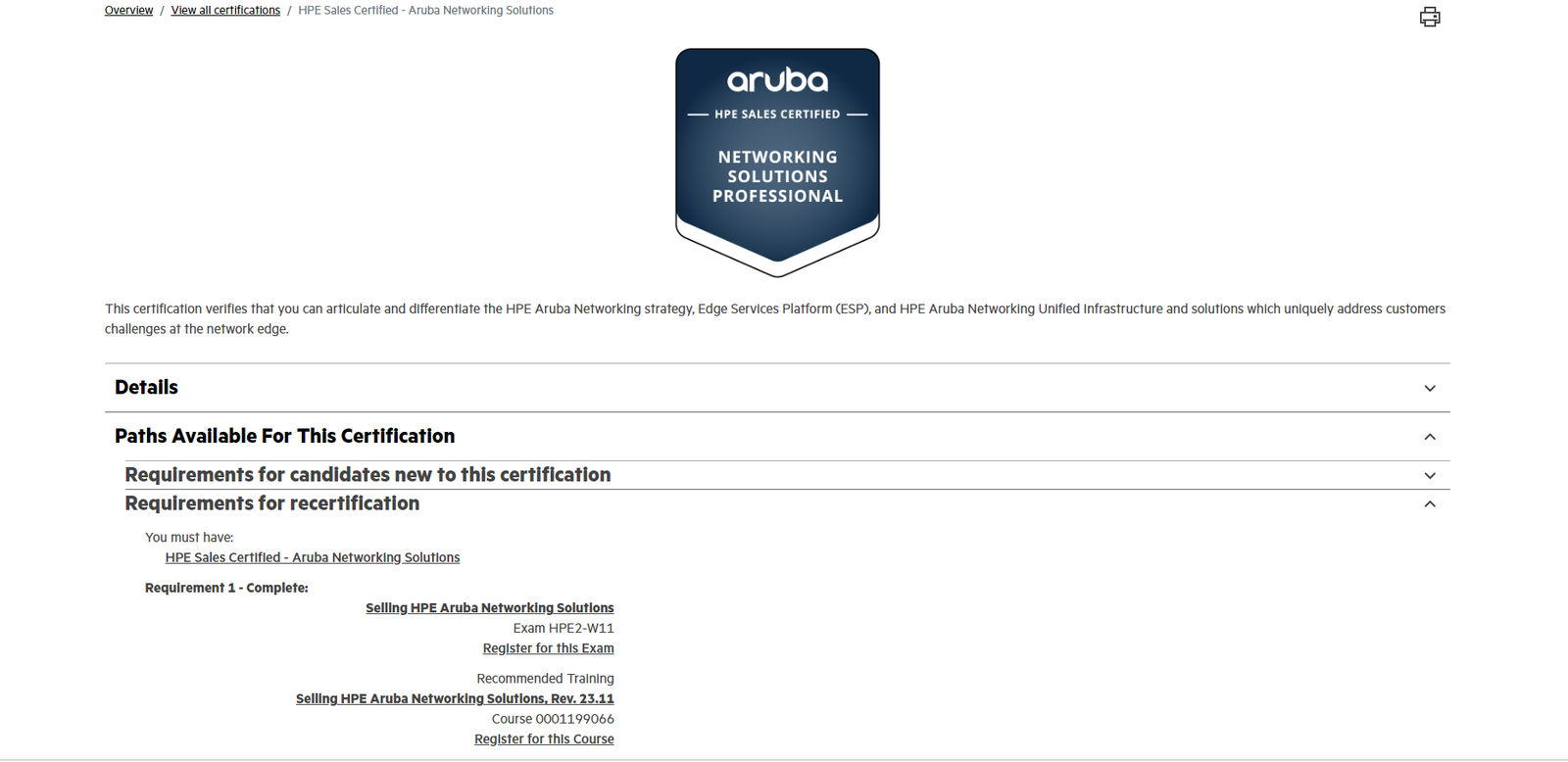 HPE Step 1 Screenshot