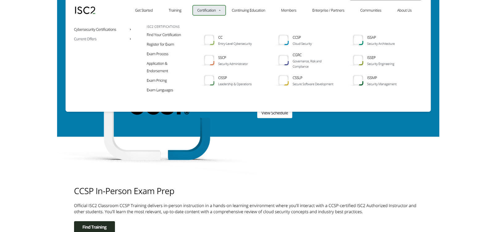 ISC2 Step 2 Screenshot