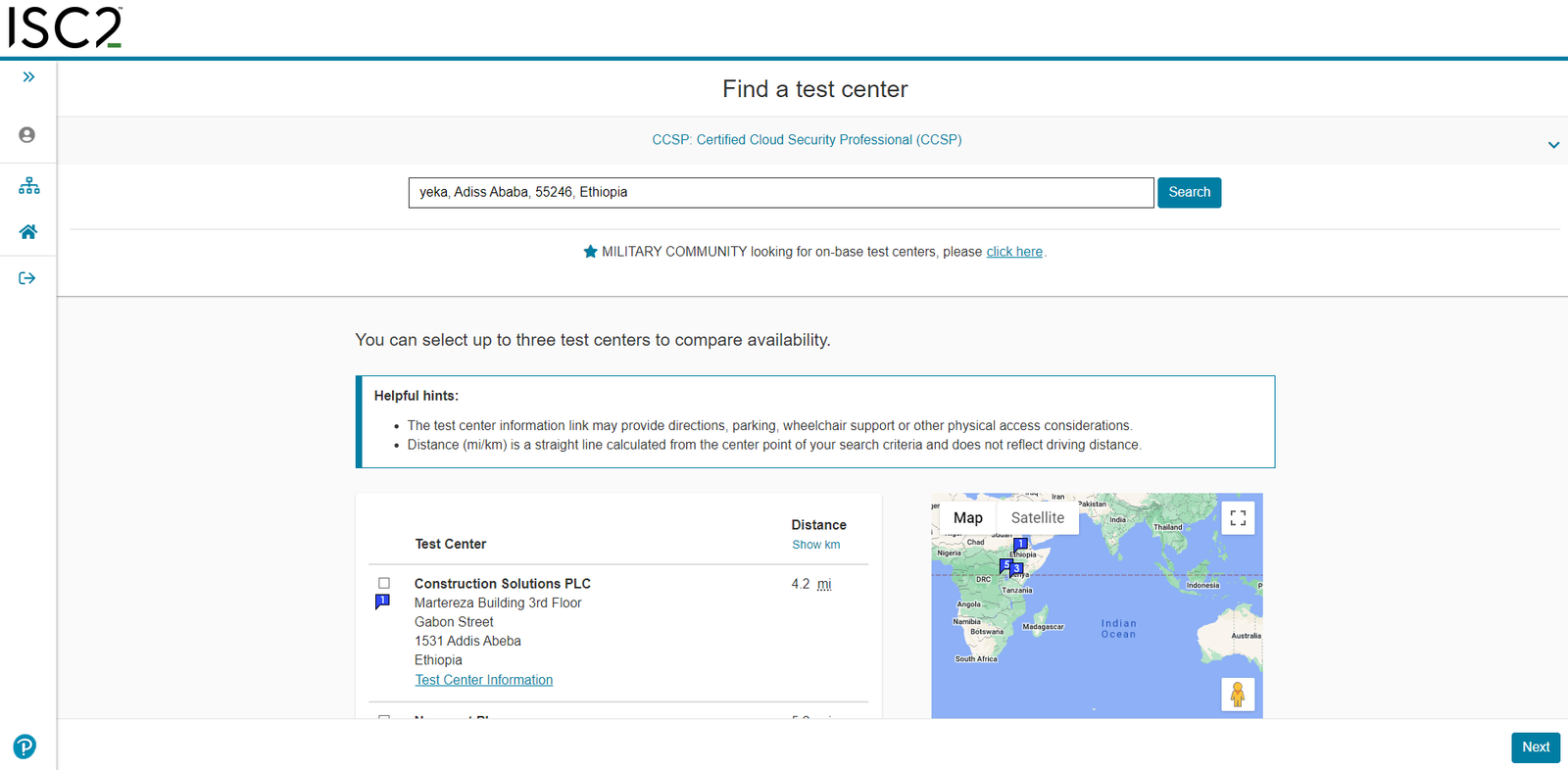 ISC2 Step 4 Screenshot